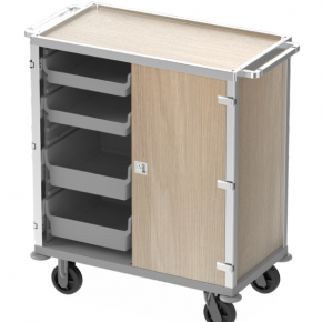  Aluminium alloy frame mini bar trolley similar to Ascolia design 