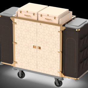 Aluminium alloy frame housekeeping trolley European brand design  - 副本