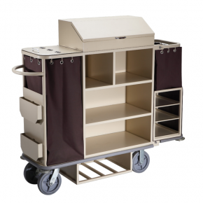 Hotel Room Maid Cart Housekeeping Trolley 