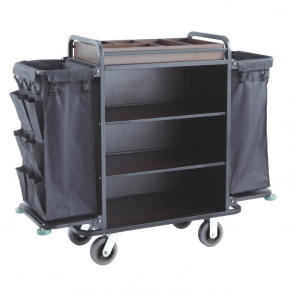 Hotel Room Maid Cart Housekeeping Trolley  